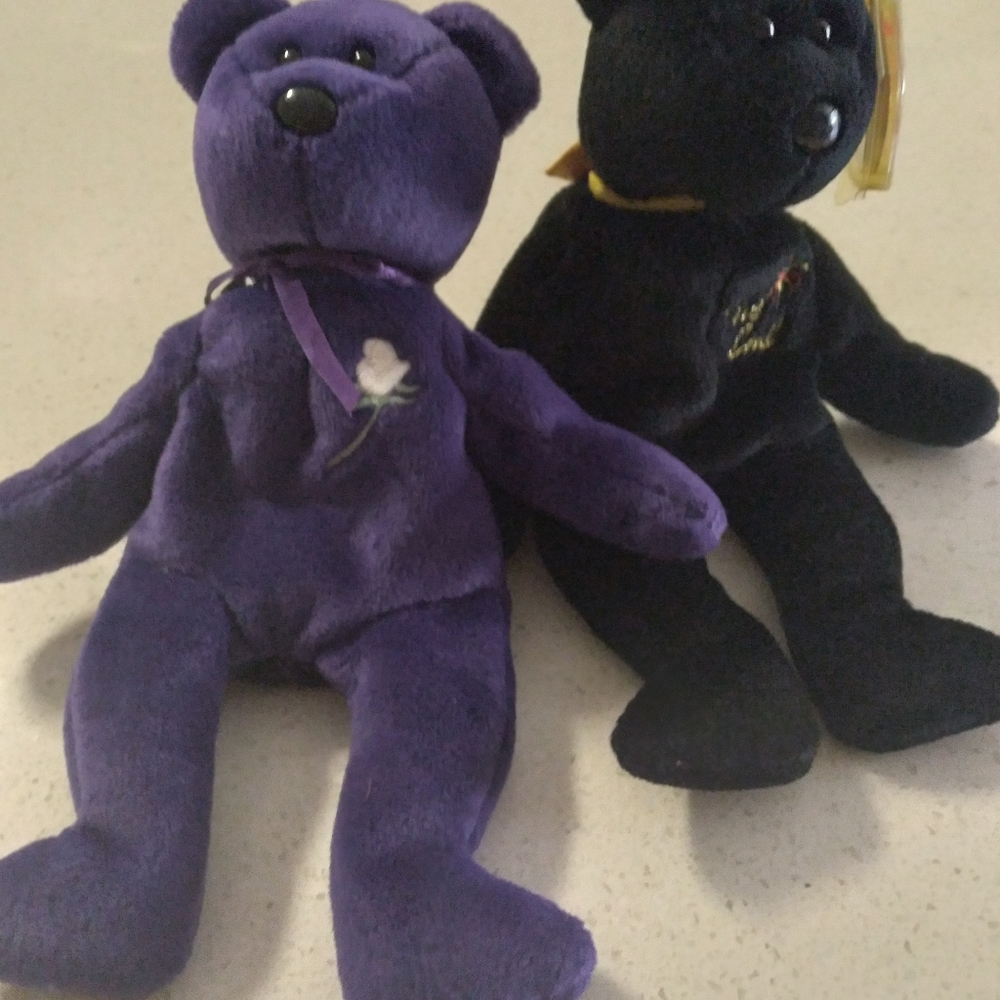 Princess Diana and The End Beanie Babies RARE